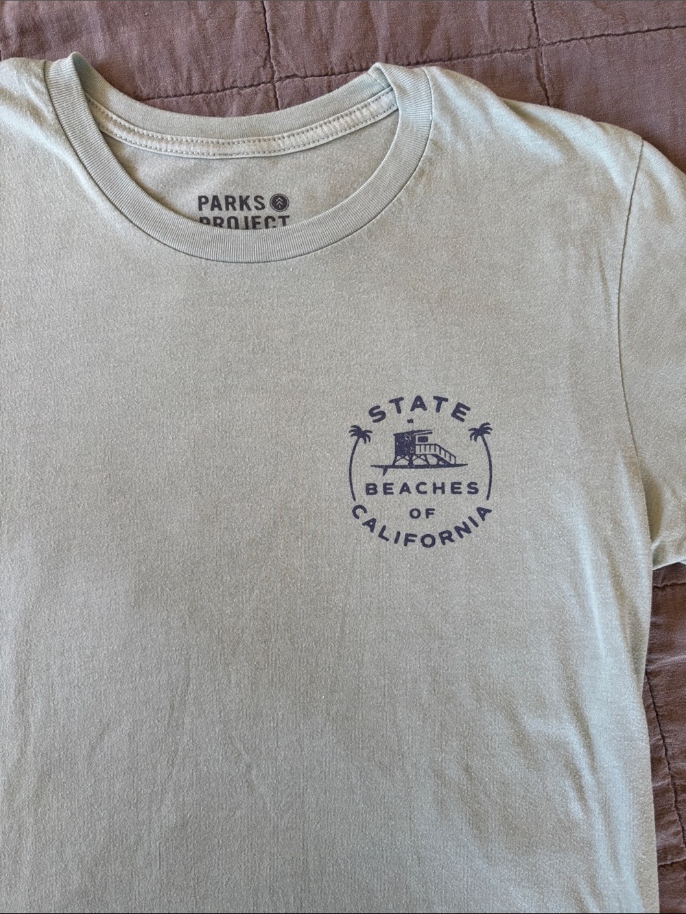 Parks Project Sage Green 'State Beaches of California' Graphic Tee